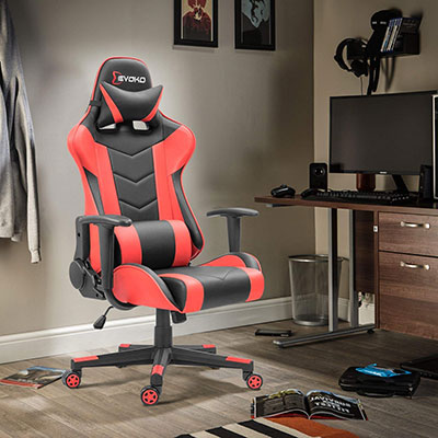 Devoko-Ergonomic-Gaming-Chair-Racing-Style-in-room