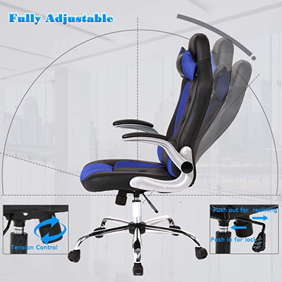 BestMassage-Office-Desk-Gaming-Chair-adjustments