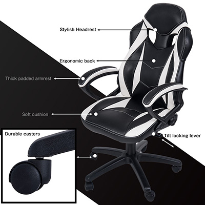 Merax-PP033237-Gaming-Chair-features
