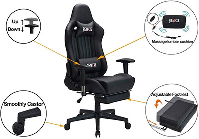 ergonomic-PC-gaming-chair-with-footrest