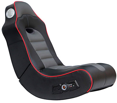 8-X-Rocker-5172601-Surge-Bluetooth-2.1-Sound-Gaming-Chair-Black-with-Red-Piping