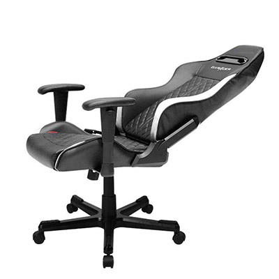 reclining-DXRacer-OH_DF73_NW-Black-White-Drifting-Series-Gaming-Chair