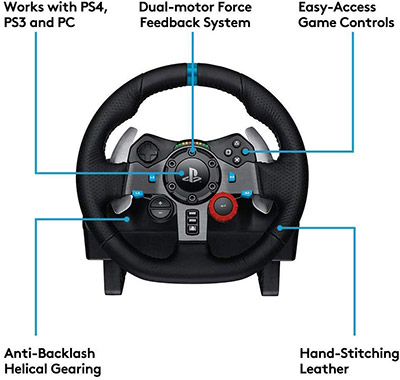 Logitech-G29-Gaming-Racing-Wheel-controls
