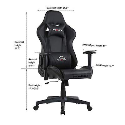 massage-gaming-chair-Dimensions